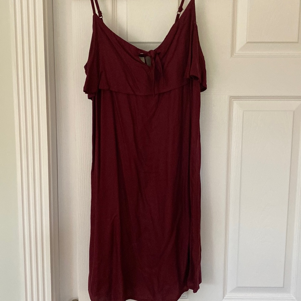 Roxy maroon dress sz small